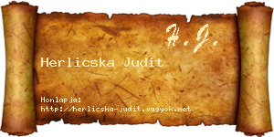 Herlicska Judit névjegykártya