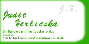 judit herlicska business card